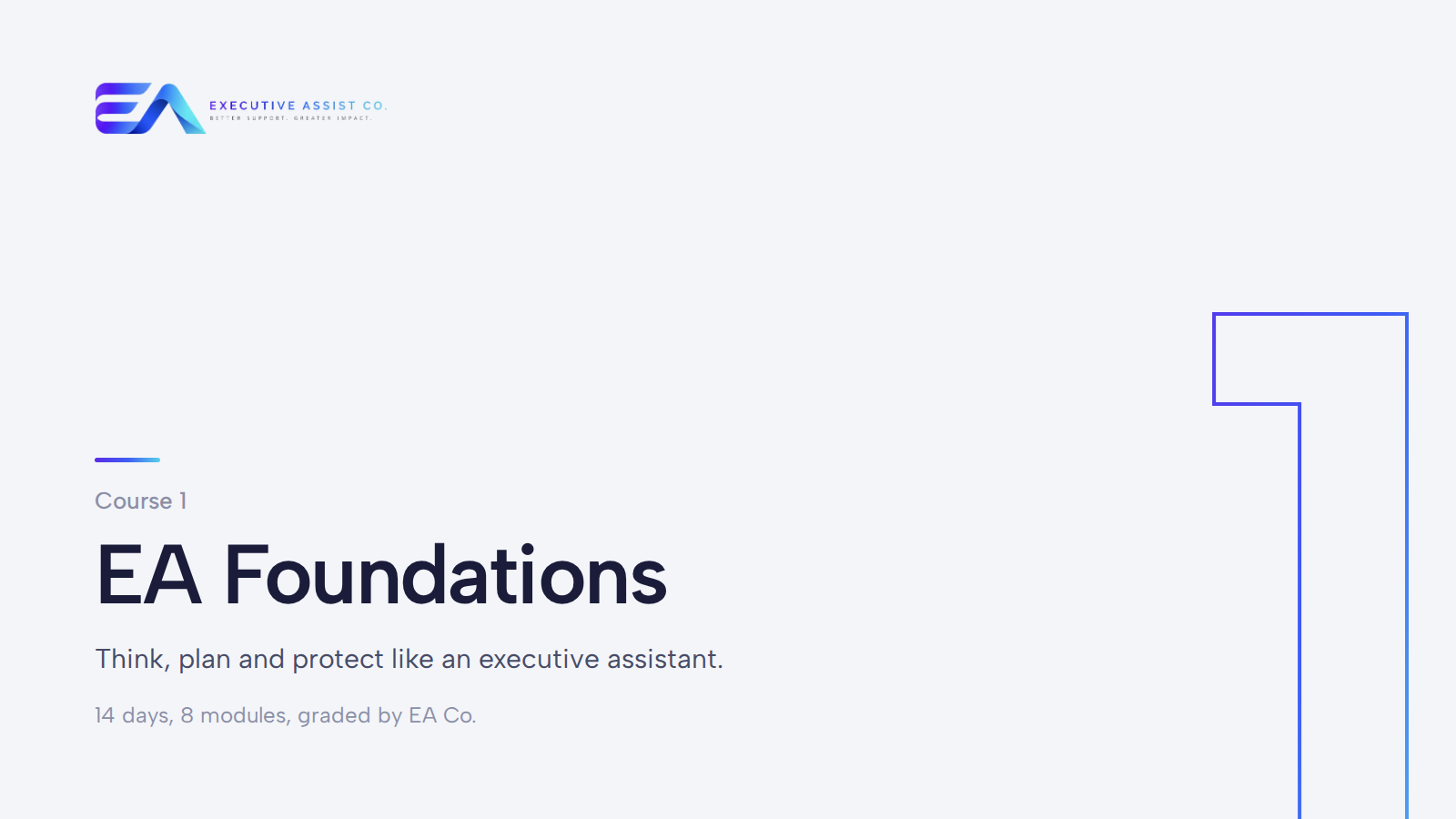 EA Foundations course cover